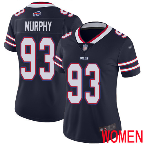 Women Buffalo Bills 93 Trent Murphy Limited Navy Blue Inverted Legend NFL Jersey